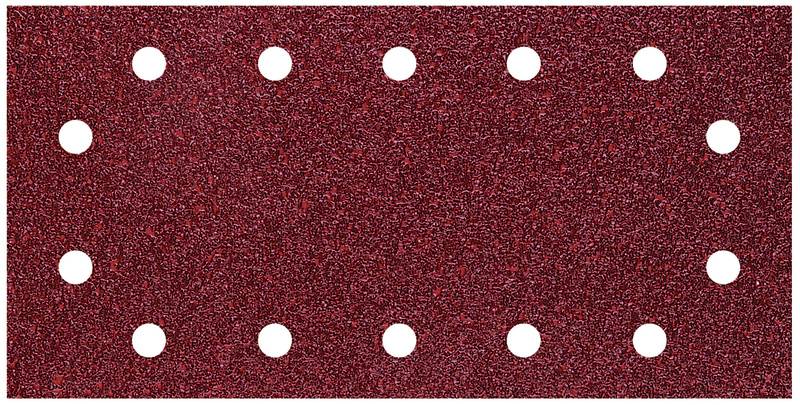 Papier abrasif pour ponceuse vibrante avec bande auto-agrippante, perforé Wolfcraft 3182000 Grain 40 (L x l) 230 mm x 115 mm