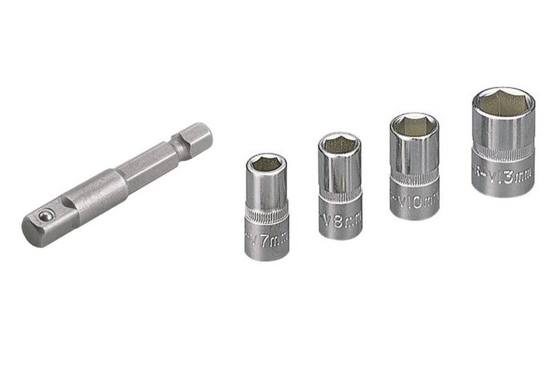 Jeu de douilles 6 pans extérieurs 5 pièces Wolfcraft 2413000 Propulseur: 1/4" (6.3 mm) 1 pc(s)