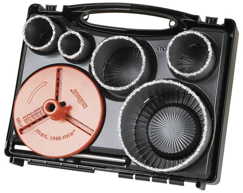 Set trépans "maçonnerie" Wolfcraft 5424000 7 pièces 1 set