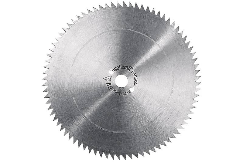 Lame de scie circulaire Chrome-Vanadium Wolfcraft 6501000 205 x 18 mm Nombre de dents: 72 1 pc(s)