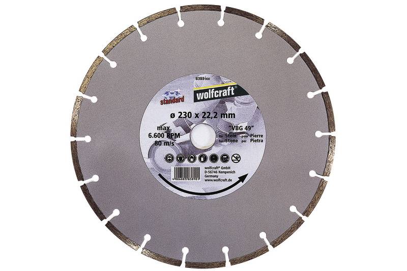 1 disque diamant à tronçonner "Standard-Universal" Wolfcraft 8386000
