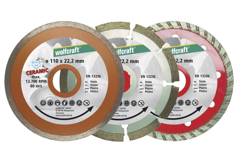 1 lot de disques diamant Wolfcraft 8392000