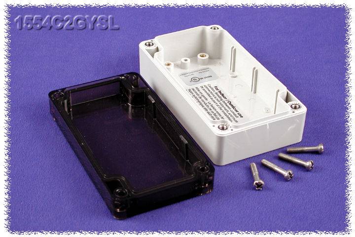 Boîtier universel Hammond Electronics 1554C2GYSL Polycarbonate gris 120 x 65 x 40 1 pc(s)