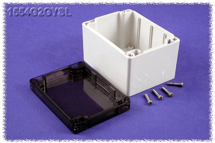 Boîtier universel Hammond Electronics 1554G2GYSL Polycarbonate gris 120 x 90 x 80 1 pc(s)