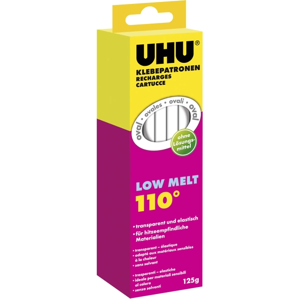 UHU 48620 Bâtons de colle 170 mm transparent 125 g 10 pc(s) UHU 48620 Bâtons de colle 170 mm transparent 125 g 10 pc(s)