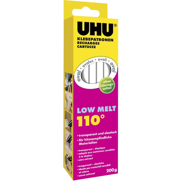 UHU 48630 Bâtons de colle 170 mm transparent 200 g 10 pc(s) UHU 48630 Bâtons de colle 170 mm transparent 200 g 10 pc(s)