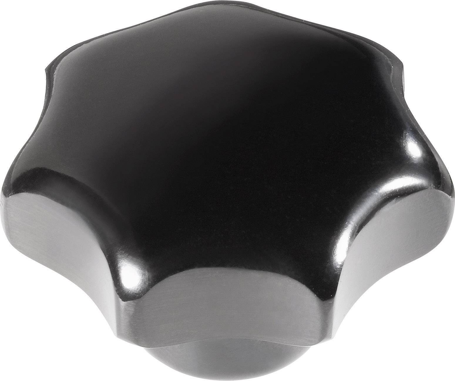 Poignée en étoile M5 TOOLCRAFT 6336 Bouton en plastique noir; Connecteur femelle MS