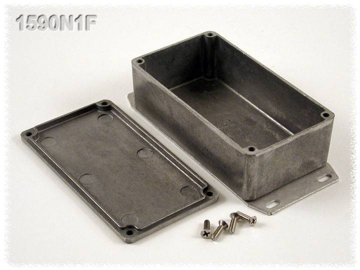 Boîtier universel Hammond Electronics 1590N1FBK aluminium noir 121.1 x 66 x 39.3 1 pc(s)
