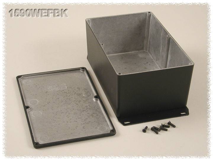Boîtier universel Hammond Electronics 1590WEFBK aluminium noir 187.5 x 119.5 x 82 1 pc(s)