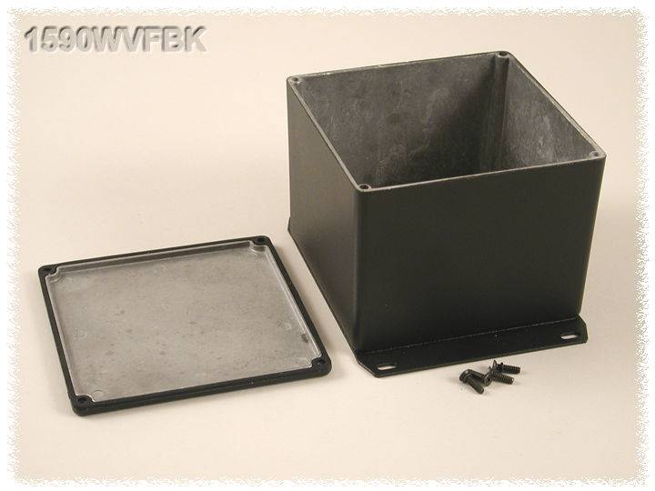 Boîtier universel Hammond Electronics 1590WVFBK aluminium noir 119.5 x 119.5 x 94 1 pc(s)