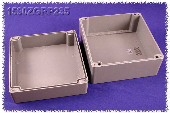 Boîtier universel Hammond Electronics 1590ZGRP235 polyester gris 255 x 250 x 160 1 pc(s)