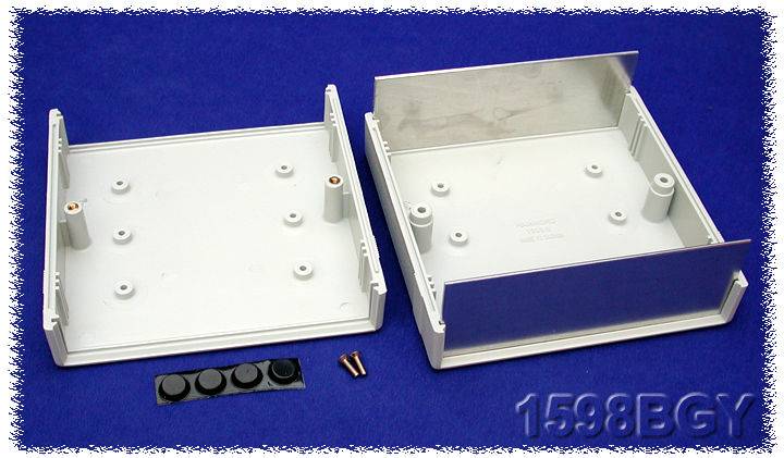 Boîtier d'instrumentation Hammond Electronics 1598BGY ABS gris 134 x 135 x 50 1 pc(s)