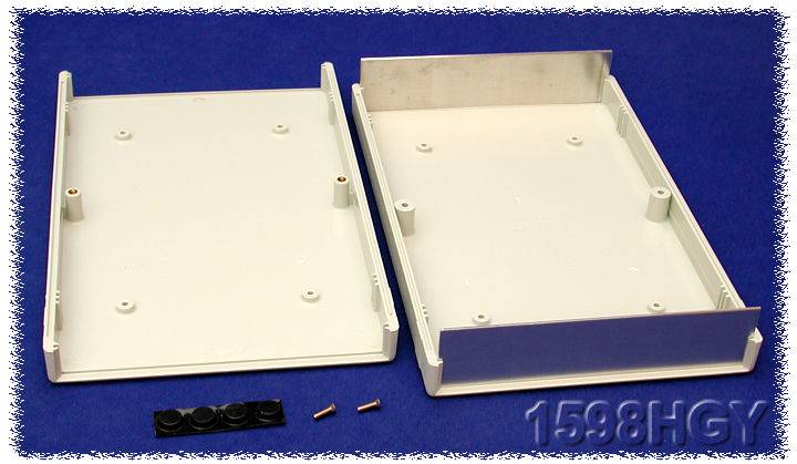 Boîtier d'instrumentation Hammond Electronics 1598HGY ABS gris 280 x 200 x 40 1 pc(s)