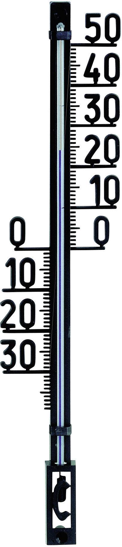 Un thermomètre indique des températures allant de -30 à 50 degrés Celsius. Le niveau de mercure se situe à environ 20 degrés Celsius.