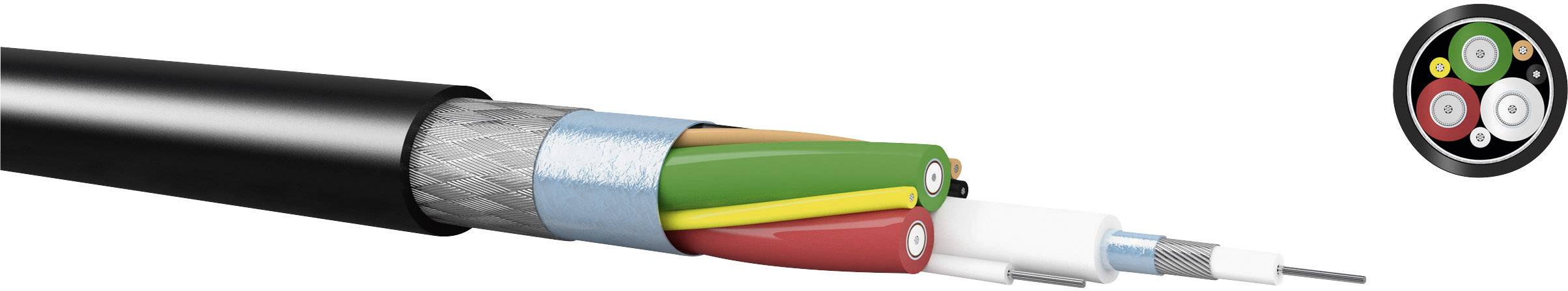 Kabeltronik 843750420-1 Câble multiconducteur 3 x 0.09 mm² + 4 x 0.2 mm² noir Marchandise vendue au mètre