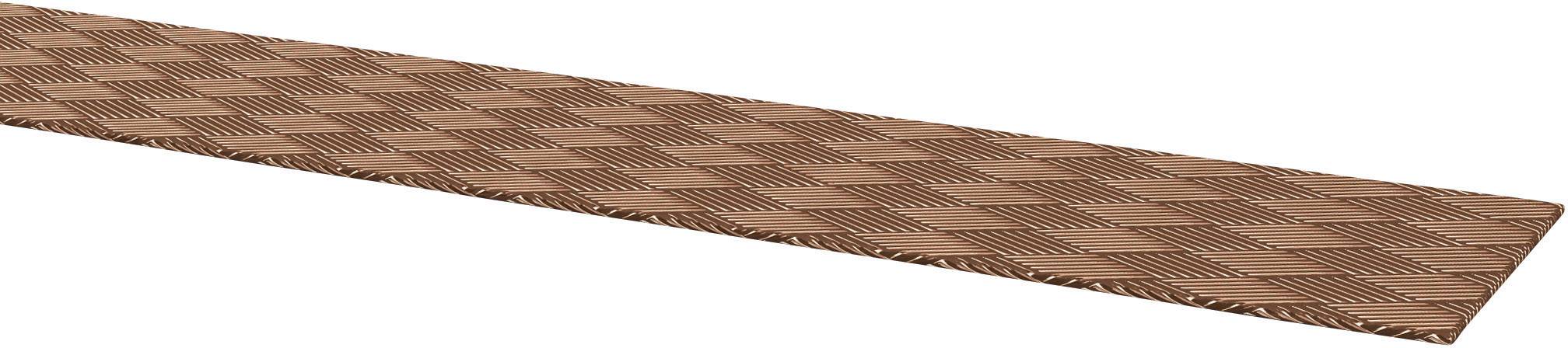 Une longue bande de grip en caoutchouc marron en forme de losange pour raquettes.