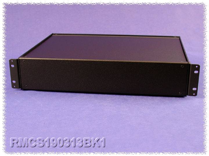 Boîtier universel Hammond Electronics RMCS19038BK1 aluminium noir 432 x 203 x 65 1 pc(s)