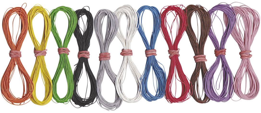 TAMS Elektronik 73-09099-12-C Toron modélisme 1 x 0.04 mm² multicolore