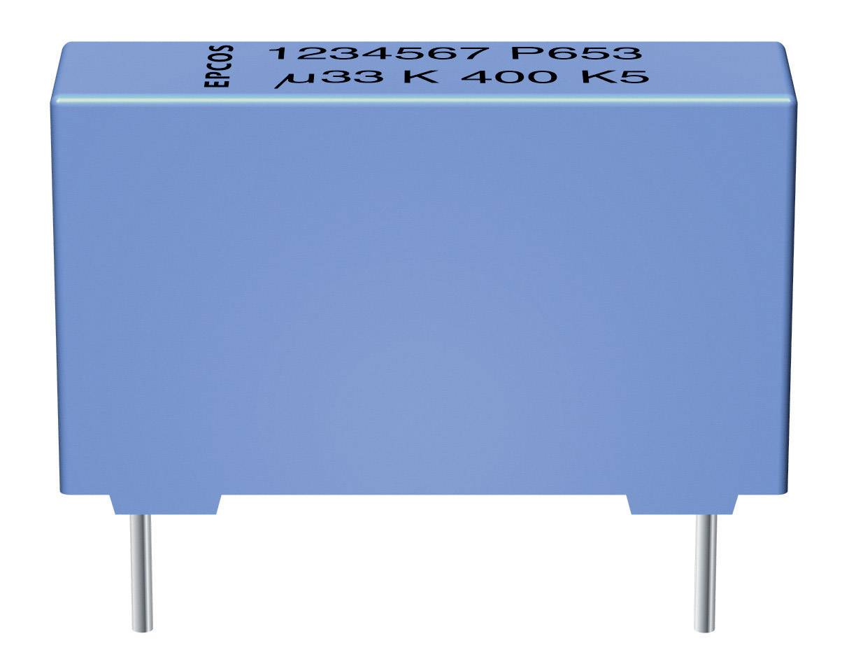 TDK B32654-A224-J Condensateur à film MKP sortie radiale 0.22 µF 1000 V/DC 5 % 27.5 mm (L x l x H) 31.5 x 11 x 21 mm