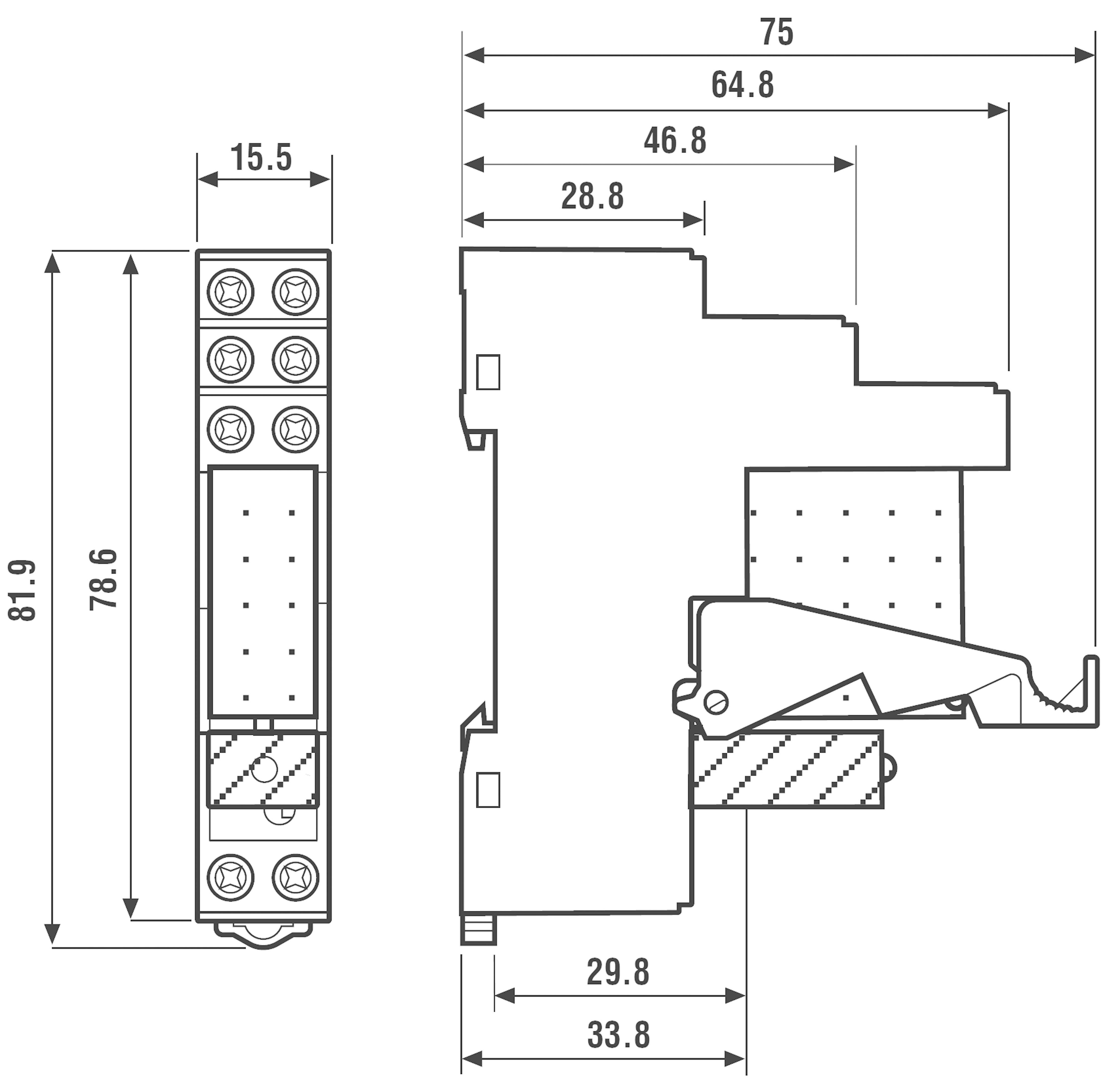 Module relais Finder 49.52.7.024.0050 Tension nominale: 24 V/DC Courant de commutation (max.): 8 A 2 inverseurs (RT) 1 pc(s)