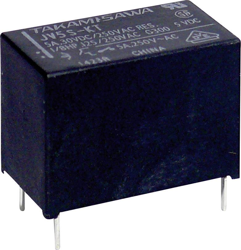 Takamisawa JV-05S-KT Relais pour circuits imprimés 5 V/DC 5 A 1 NO (T)