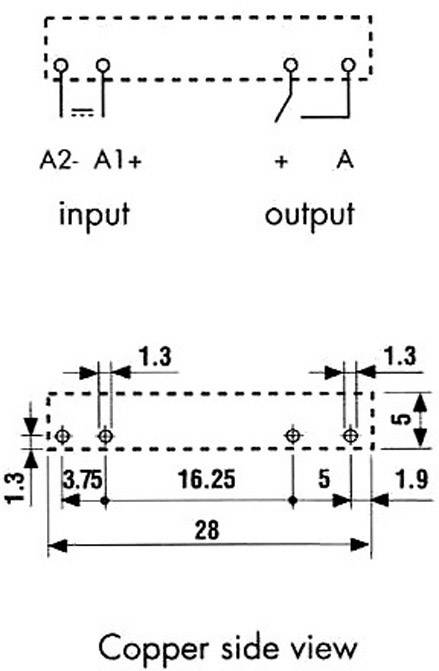Finder Relais à semi-conducteurs 34.81.7.024.9024 Tension de contact (max.): 33 V/DC à commutation instantanée 1 pc(s)
