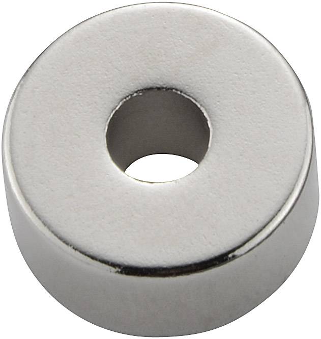 TRU COMPONENTS TC-12260100 Aimant permanent anneau (Ø x H) 13 mm x 6 mm Température limite (max.): 100 °C