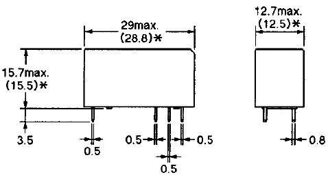 Omron G2RL-1-24V Relais pour circuits imprimés 24 V/DC 12 A 1 inverseur (RT)