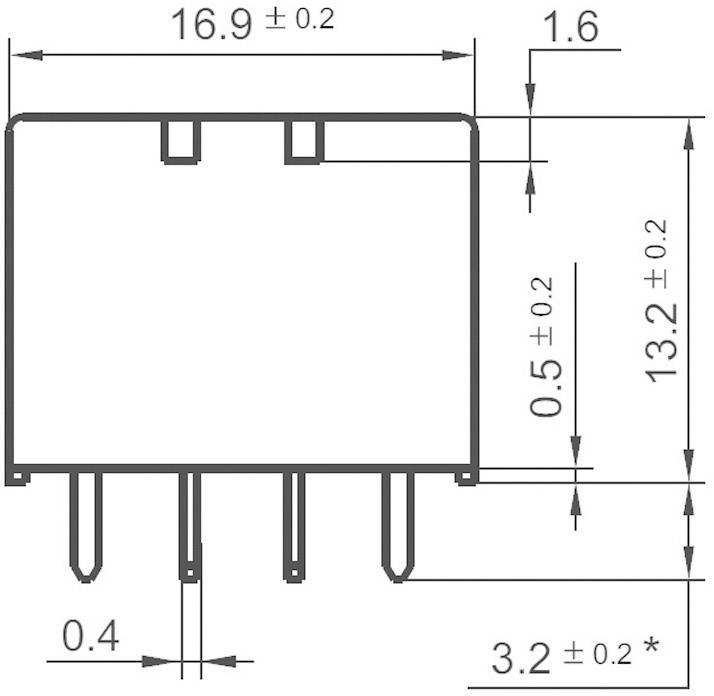 Hongfa HFKD/012-2ZST Relais automobile 12 V/DC 20 A 2 inverseurs (RT)