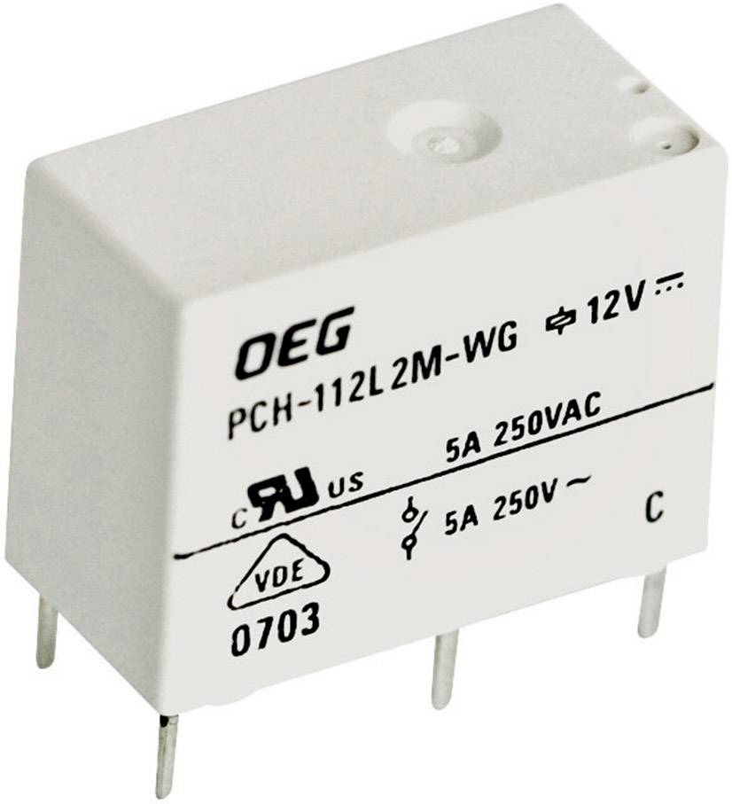 Relais pour circuits imprimés TE Connectivity PCH-112L2M-WG 1721768-5 12 V/DC 5 A 1 NO (T)