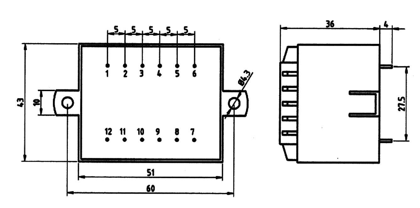 Weiss Elektrotechnik 85/375 Transformateur pour circuits imprimés 1 x 230 V 1 x 24 V/AC 10 VA 417 mA