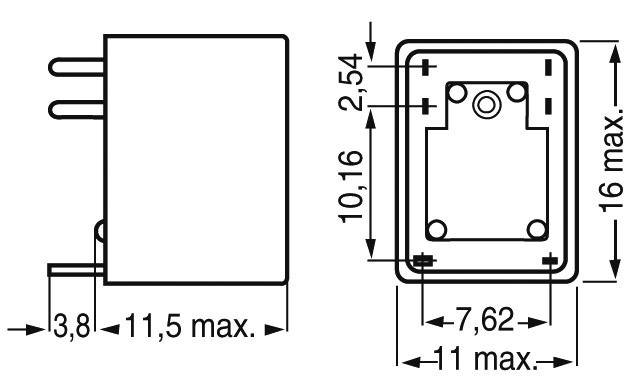 FiC FRS1B-S-DC24 Relais pour circuits imprimés 24 V/DC 1 A 1 inverseur (RT)