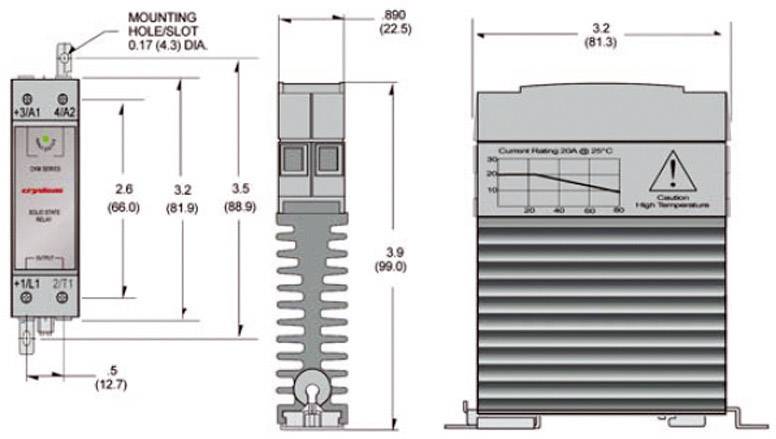 Crydom Relais à semi-conducteurs CKM0630 30 A Tension de contact (max.): 60 V/DC 1 pc(s)