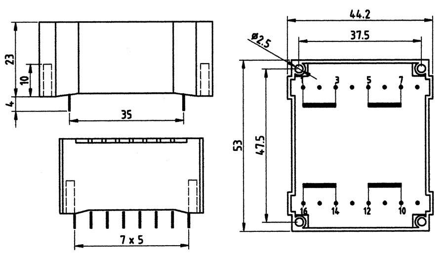 Weiss Elektrotechnik 83/235 Transformateur pour circuits imprimés 1 x 230 V 2 x 12 V/AC 6 VA 250 mA