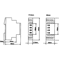 Contrôle d'intensité monophasée en réseau 230 VAC 5 A/250 V/AC N/A E1IM10AACL10 tele 1340200 Contrôle d'intensité monophasée en réseau 230 VAC 5 A/250 V/AC N/A E1IM10AACL10 tele 1340200