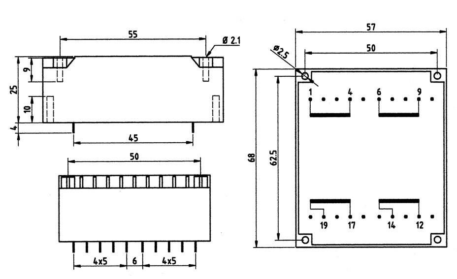 Weiss Elektrotechnik 83/262 Transformateur pour circuits imprimés 1 x 230 V 2 x 6 V/AC 14 VA 1167 mA