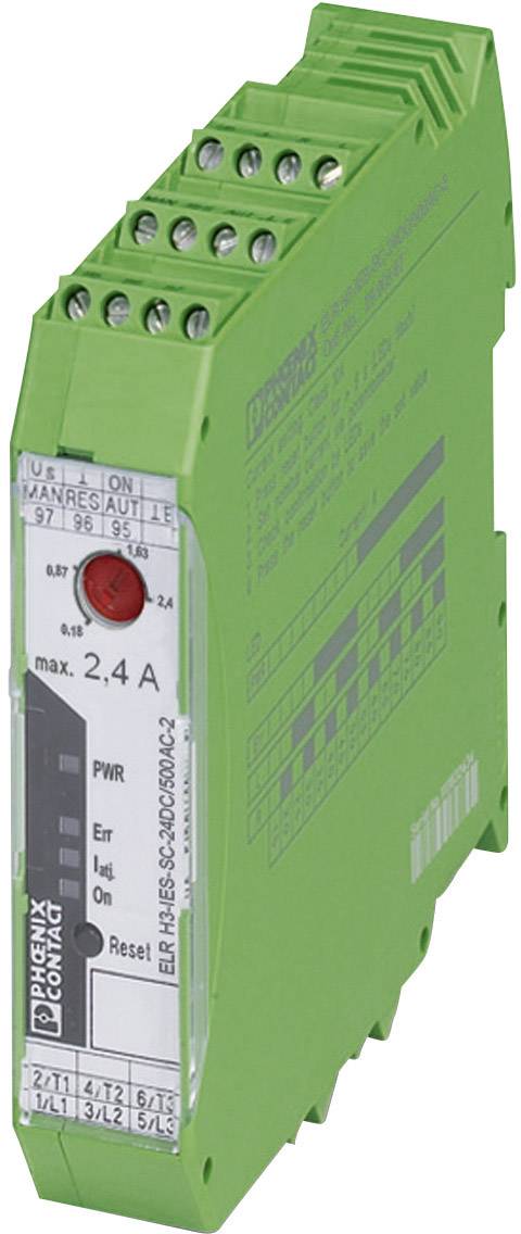 Phoenix Contact ELR H3-IES-SC- 24DC/500AC-2 Contacteur moteur 24 V/DC 2.4 A 1 pc(s)