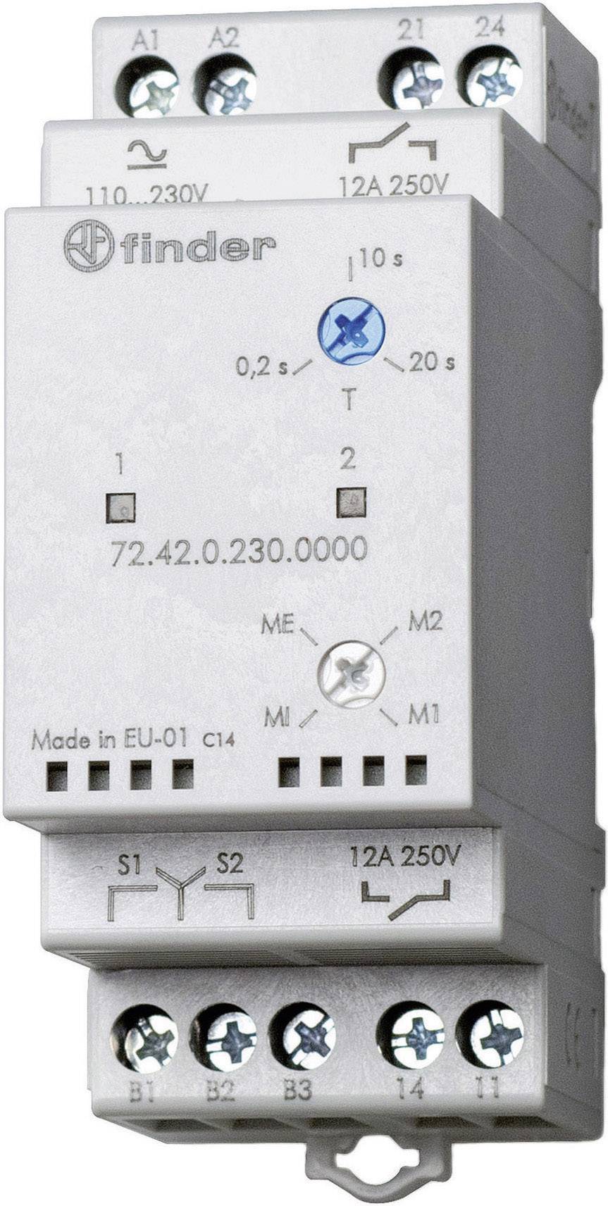 Relais de contrôle pour pompes 24 V DC/AC N/A Finder 72.42.0.024.0000