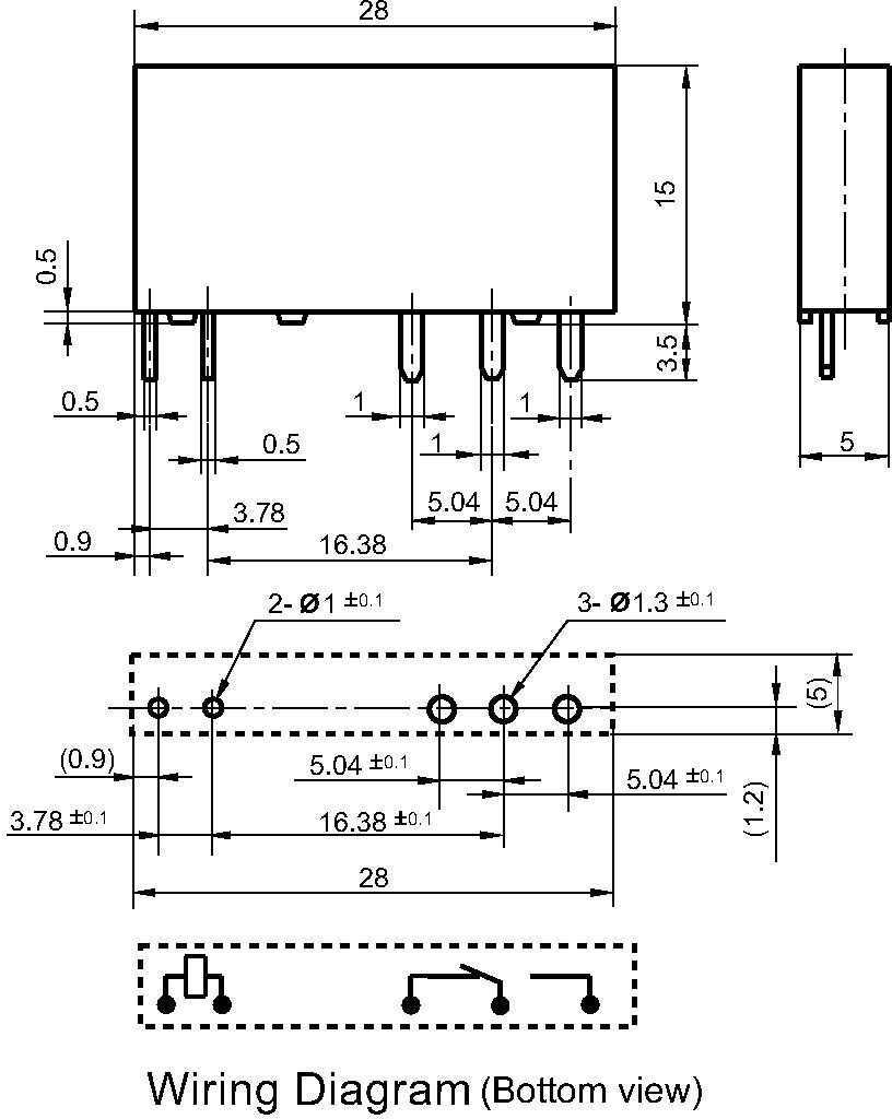 Hongfa HF41F/012-ZST Relais pour circuits imprimés 12 V/DC 6 A 1 inverseur (RT)