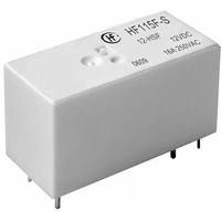 Hongfa HF115F-S/012-HSF Relais pour circuits imprimés 12 V/DC 16 A 1 NO (T) Hongfa HF115F-S/012-HSF Relais pour circuits imprimés 12 V/DC 16 A 1 NO (T)