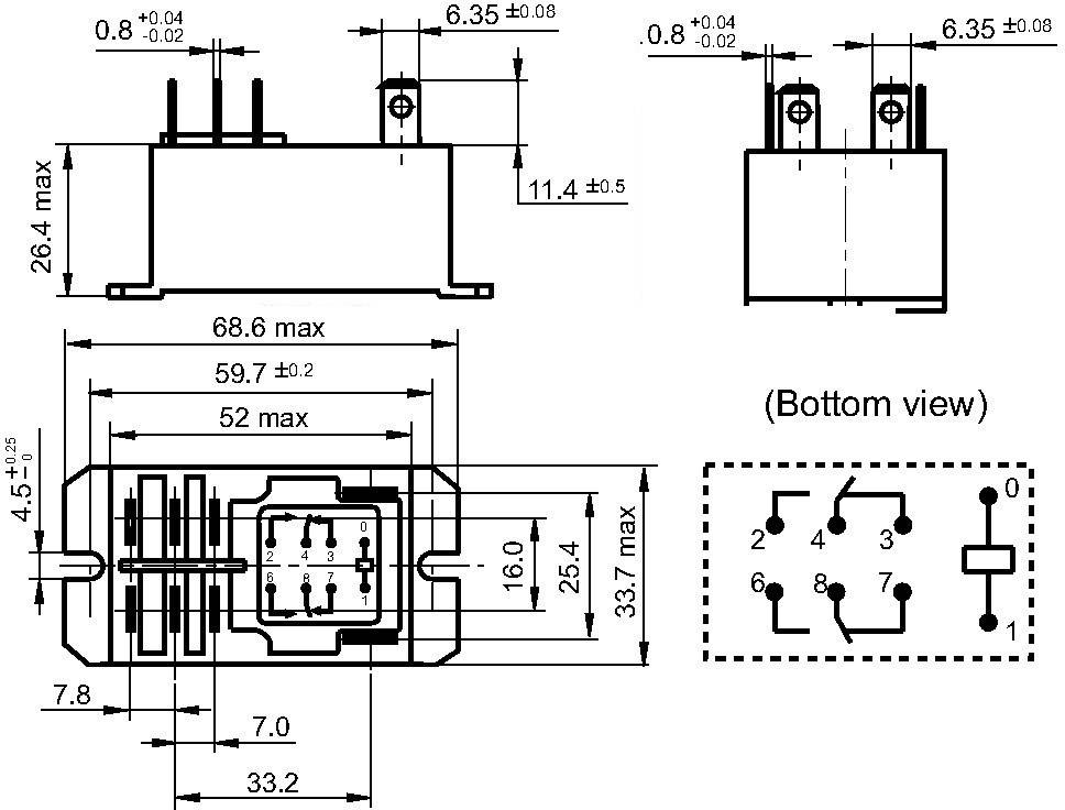 Hongfa HF92F-024D-2C21S Relais enfichable 24 V/DC 30 A 2 inverseurs (RT) 1 pc(s)