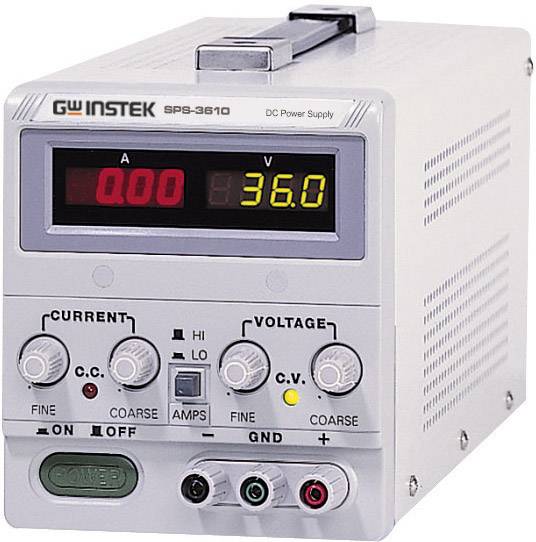 Alimentation de laboratoire réglable GW Instek SPS-3610 0 - 36 V/DC 0 - 10 A 360 W Remote Nbr. de sorties 1 x