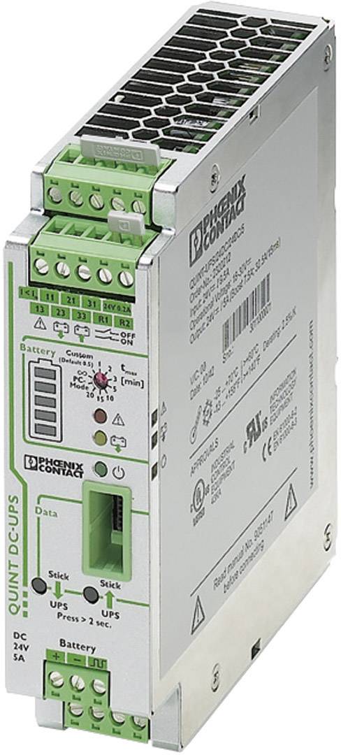 Onduleur (ASI) industriel - Installation (rail DIN) Phoenix Contact QUINT-UPS/ 24DC/ 24DC/ 5