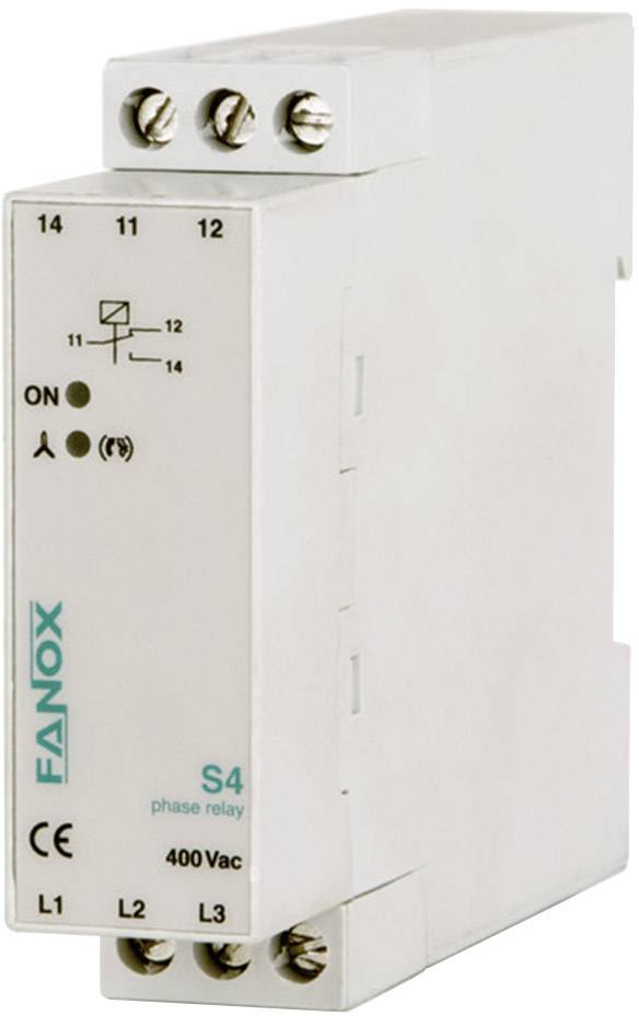 Relais de surveillance Fanox S4-3x400V AC 1 inverseur (RT) 1 pc(s)