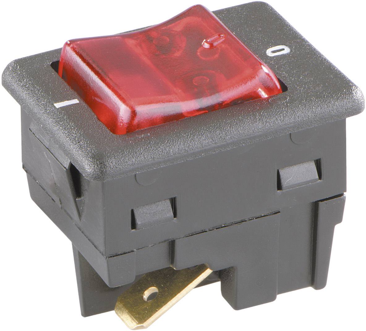 interBär 8005-002.01 Interrupteur à bascule 8005-002.01 250 V/AC 16 A 2 x Off/On à accrochage 1 pc(s)