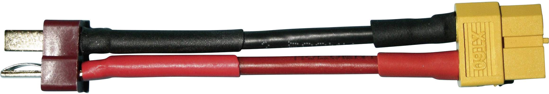 Câble adaptateur pour batterie Modelcraft 67178 [1x T mâle - 1x XT60 femelle] 6.50 cm 2.50 mm²