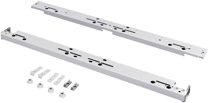 Jeu de montage pour cadre pivotant Rittal 1996.835 Tôle d'acier gris clair (RAL 7035) 1 pc(s)