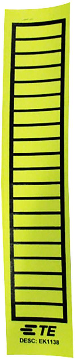 TE Connectivity 6-1768019-9 EK1138 Etiquette EK 38 x 11 mm Couleur de la surface de marquage: jaune Nombre d'étiquettes: 20