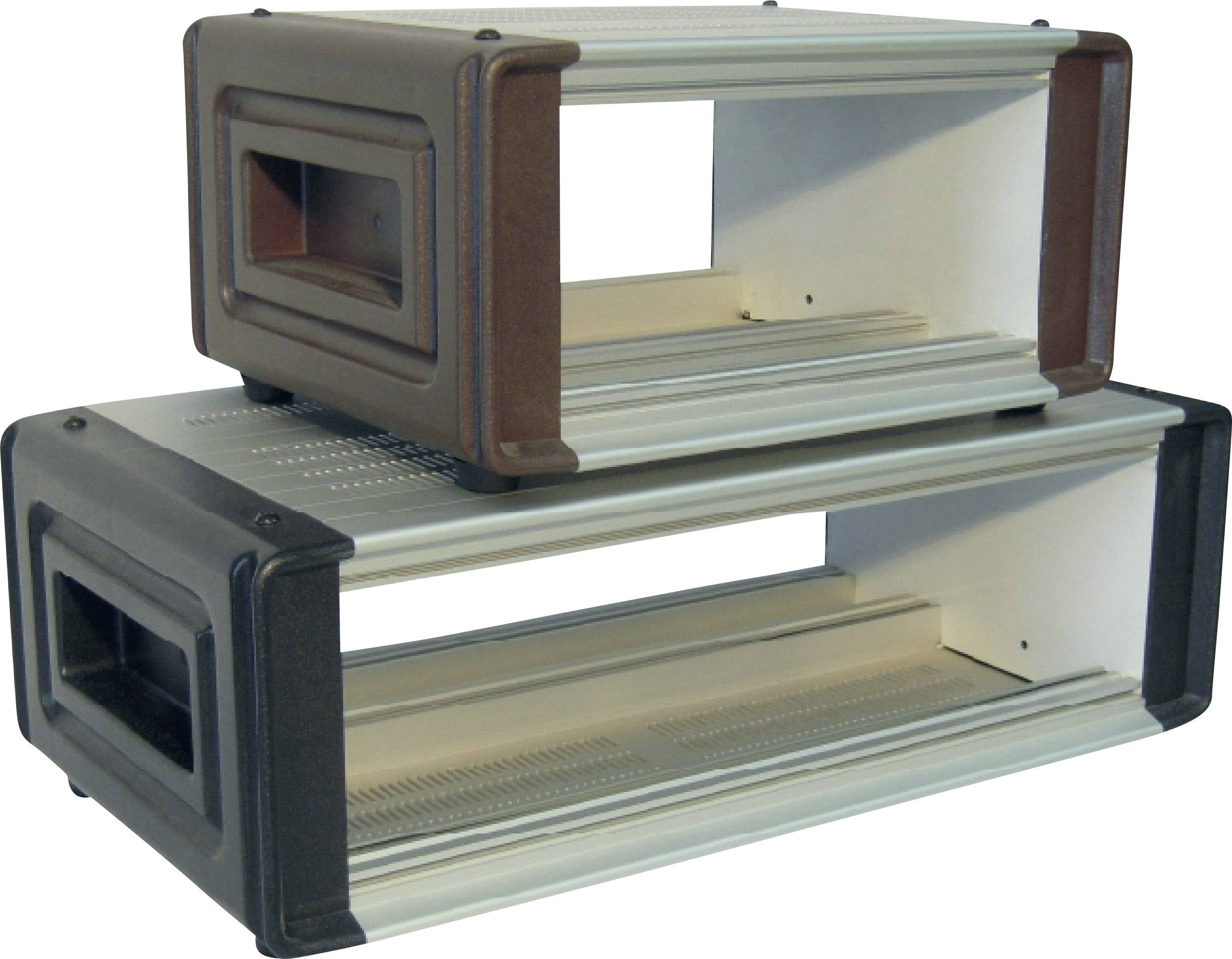 Boîtier de laboratoire Proma 133 040c aluminium aluminium (anodisé), marron (l x H x P) 280 x 165 x 280 mm 1 pc(s)