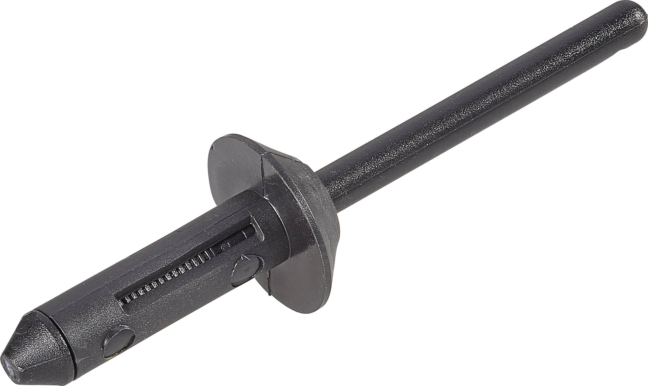 Rivet à expansion PB Fastener 301-9124-1010 Ø du trou 5 mm PA 6,6/POM noir